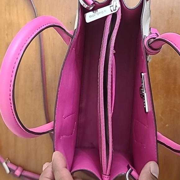 Michael Kors Marilyn MK Monogram Logo Womens Satchel Crossbody Tote Purse Small - Picture 11 of 16